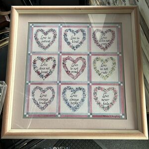 Home interiors love pictures from 1 Corinthians 13